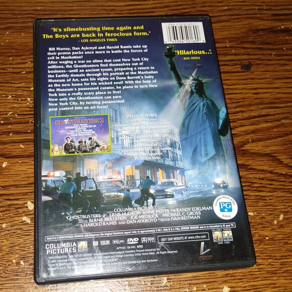 Ghostbusters 2 (DVD, 1999) Ernie Hudson Annie Potts Bill Murray Dan Aykroyd - Picture 3 of 3